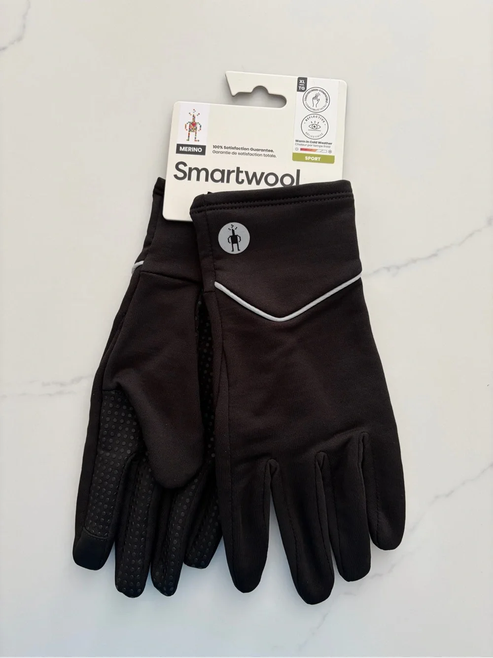 SmartWool XL Merino Sport Fleece Wind Training Gloves - Merino Wool NWT